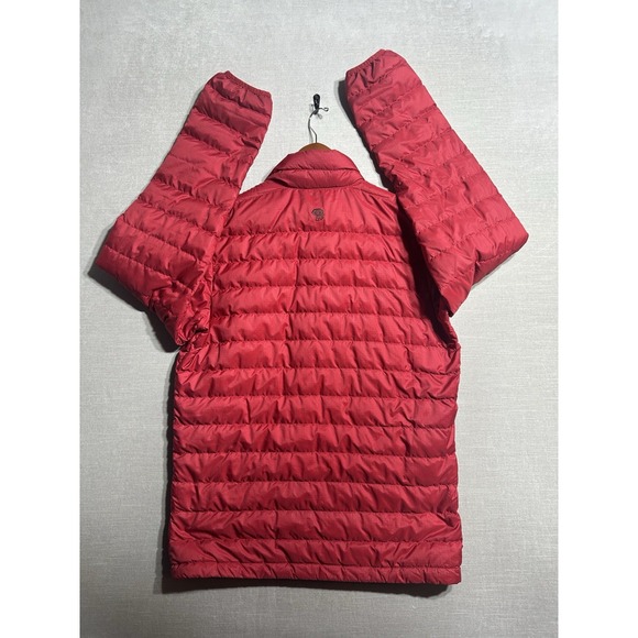 Mountain Hardwear Alphine Puffer Jacket Down Quilted Coat Mens Medium Red Zip - Picture 12 of 12